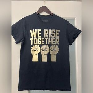 Spencer's Black Tee with Gold Graphic